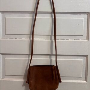ABLE Brown Leather Crossbody Bag